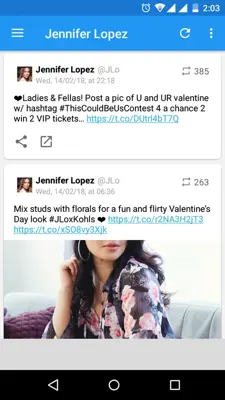 Jennifer Lopez android App screenshot 2